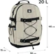 Рюкзак GoPack Education Teens 46x30x15 см 20 л Бежевый (GO25-186L-4) - изображение 2