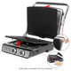 Контактний гриль ProfiCook PC-KG 1029 нержавіюча сталь/чорний - зображення 5