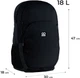 Рюкзак GoPack Education Teens 47x30x18 см 18 л Чорний (GO25-185L-2) - зображення 2