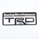 Эмблема алюминиевая Racing Development TRD Toyota (чёрный+хром) 8,0*3,0 см - изображение 4
