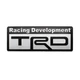 Эмблема алюминиевая Racing Development TRD Toyota (чёрный+хром) 8,0*3,0 см - изображение 5
