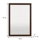 Настенное зеркало Fenster NVD-08 Венге 83x59x3,7 - изображение 3