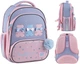 Рюкзак шкільний каркасний GoPack Education Lovely Bears 38x28x15 см 12.5 л Сірий з рожевим (GO25-597M-2) - зображення 1
