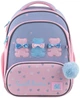 Рюкзак шкільний каркасний GoPack Education Lovely Bears 38x28x15 см 12.5 л Сірий з рожевим (GO25-597M-2) - зображення 3