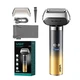Аккумуляторная электробритва-триммер шейвер для бритья лица с USB и IPX7 VGR V-358 Pro Черный + Щеточка для чистки - изображение 1