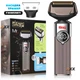 Аккумуляторная электробритва для бритья лица с USB, IPX5 и LED-дисплеем DSP DSP-60173 Pro Серый - изображение 1