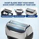 Электробритва аккумуляторная триммер для бритья с USB, IPX6 и LED-дисплеем DSP-60132 Pro Серый - изображение 4