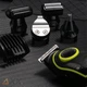Акумуляторний триммер для стрижки волосся та бороди 5в1 з USB та LED-дисплеєм Kemei KM-696 Чорний + Щітка для очищення - зображення 6