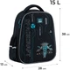 Рюкзак школьный полукаркасный GoPack Education Spacecraft 38x28x13 см 15 л Черный (GO25-165M-5) - изображение 2