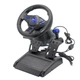 Ігрове кермо з педалями та коробкою передач USB для ПК ноутбука PS2 PS3 PC Vibration Steering Wheel - зображення 1