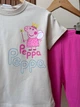 Костюм на девочку Peppa Pig Zara Турция 128 см бежевый с розовым - изображение 3