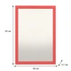 Настенное зеркало Fenster NVD-08 Красное 83x59x3,7 - изображение 3