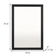 Настенное зеркало Fenster NVD-08 Чёрное 83x59x3,7 - изображение 3