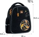 Рюкзак школьный полукаркасный GoPack Education It's a Goal Time 34.5x26x12.5 см 12 л Черный (GO25-165S-3) - изображение 2