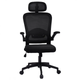 Комп'ютерне крісло з сітчастої тканини офісне Prestige Mist Чорний для керівника та дому - изображение 2