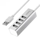 Концентратор 4USB Hoco HB1 Сірий - изображение 2