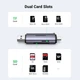 Кардрідер UGREEN CM185 USB-C + USB to TF/SD 3.0 Gray (50706) - зображення 10