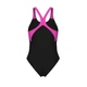 Купальник закритий для женщин Arena OPENINGS SWIMSUIT V BACK LB черно-салатовый Жен 40 008063-590 40 - изображение 2