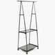 Вішалка - стійка для одягу до 20 кг, (160х55х42 см) / На колесиках The New Coat Rack (L) - зображення 7