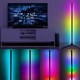 Лампа підлогова RGB з пультом, 141,5 см / Угловий торшер / Світильник (L) - зображення 4
