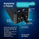 УМБ ColorWay Power Bank 50000 mAh Digital Display (USB QC3.0 + USB-C Power Delivery 22.5W) Black (CW-PB500LPC5BK-PDD) - изображение 13