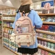 Рюкзак с брелком мишка стильный повседневный школьный для девочки Teddy Beer(Тедди) розовой Goghvinci AV319 - изображение 4
