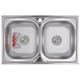 Мойка кухонная Zerix Z8050D-08-180MD Double (micro decor) (ZM0613) - изображение 1