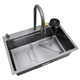 Мийка Mixxus Premium MH7246-SET-01 Nano-Black з вбудованим змішувачем (MX1696) ( 11307 ) - изображение 1