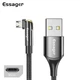 Зарядный кабель ESSAGER USB з обертаючим конектором Micro USB 3A 1метр - зображення 1