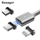 Магнитный кабель серый ESSAGER (micro USB, Type-C, Lightning) 1метр - изображение 1