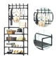 Напольная вешалка для одежды New simple floor clothes rack size с полками и крючками - изображение 1