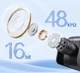 Беспроводной петличный микрофон BOYA BY-v10 V2.0 Type-c, микрофон для iPhone 15, 16, 17, Air, Pro, Pro Max Android Черный - изображение 2