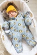 Детский зимний дутый комбинезон для новорожденных Oscar рост 74 см MagBaby Серый - изображение 12