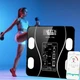 Напольные умные фитнес весы Bluetooth до 180 кг, смарт-весы для взвешивания, точные, черный цвет - изображение 6