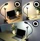 Кольцевая LED лампа-прищепка 9 см Professional Live Streem с гибким креплением 50см для телефона GKL-9-Black - изображение 5