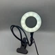 Кольцевая LED лампа-прищепка 9 см Professional Live Streem с гибким креплением 50см для телефона GKL-9-Black - изображение 7