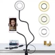 Кольцевая LED лампа-прищепка 9 см Professional Live Streem с гибким креплением 50см для телефона GKL-9-Black - изображение 11