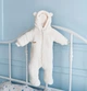 Утепленный вязаный комбинезон для малышей "Мишутка" рост 62 см Kid's Fantasy Молочный - изображение 5