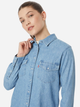 Koszula damska jeansowa Levi's 16786-0018 L Błękitna - obraz 4