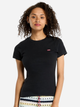 Футболка бавовняна жіноча Levi's Essential Hm Ss 000KK-0001 M Чорна (5401157387917) - зображення 1