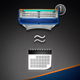 Станок для гоління чоловічий Gillette Fusion5 Classic з 1 змінною касетою (5048671) - зображення 5