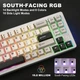 Беспроводная механическая игровая клавиатура с Hot-Swap YUNZII AL71 White - изображение 6