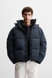Тепла дута куртка Zara S синій 8281/284/030 - зображення 1