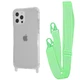 Чехол с ремешком WAVE Clear Case with Strap для Apple iPhone 12 Pro Max green - изображение 1