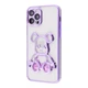 Чохол силіконовий "Ведмедик" VVave Shining Bear Case для Apple iPhone 12 Pro Max dark purple - зображення 1