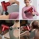 Ручной массажный мышечный пистолет Massager KH 320 вибромассажер аккумуляторный для всего тела с насадками - изображение 6