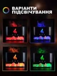 Ультразвуковий зволожувачем повітря Docsal Flame, Aroma Diffuser 9034 соляна лампа з імітацією полум'я 4 кольори нічника - зображення 6
