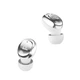 Вакуумные беспроводные Bluetooth наушники с микрофоном Proove Charm TWS, Silver - изображение 5