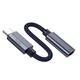 Переходник Hoco UA29A Type-C male to iP female, 3А, 0.15m, Темно-синий - изображение 3
