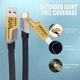 Кабель WUW-X207 USB, Type-C, Lightning, 65W, 1m, black - изображение 5